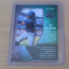 Topps Bowman Draft 2025 Aidan West Chrome Prospect Autographs Dodgers #CPA-AWE