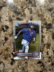 Ronny Cruz Signed 2025 1st Bowman Chrome Autographed Card #BCP-213 Nationals