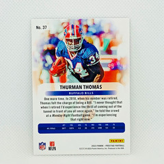 2023 Panini Prestige Thurman Thomas Diamond Parallel #278 Buffalo Bills