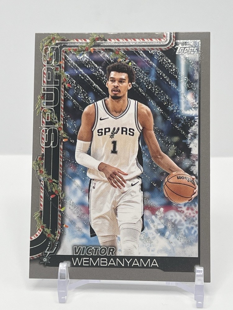 3-2025 Topps Holiday Glitter; Wemby, James(light Blue) & McNeely Blue Metallic
