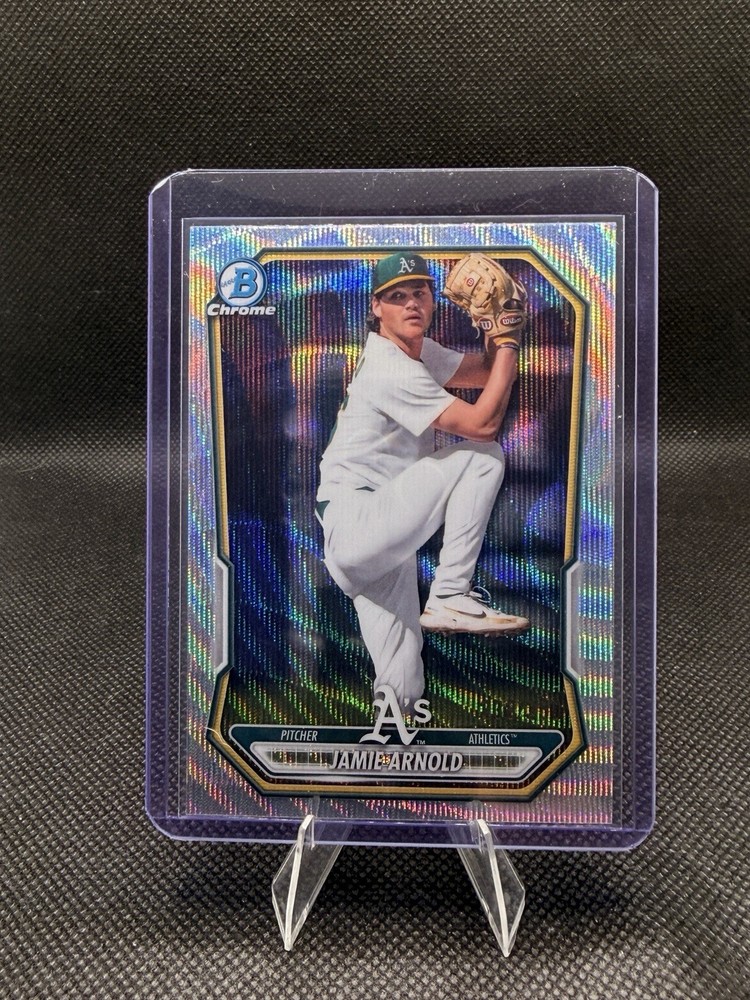 Jamie Arnold – 2026 Bowman Chrome Silver Wave /350 BCP-112 Oakland Athletics