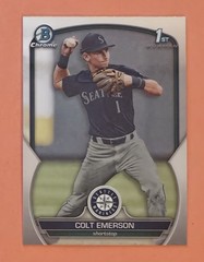 Colt Emerson 2023 Bowman Chrome Draft 1st Prospect Card #BDC-42