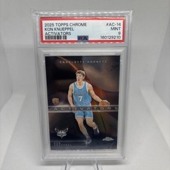 2025-26 Topps Chrome #AC-14 Kon Knueppel Activators Refractor Hornets RC PSA 9