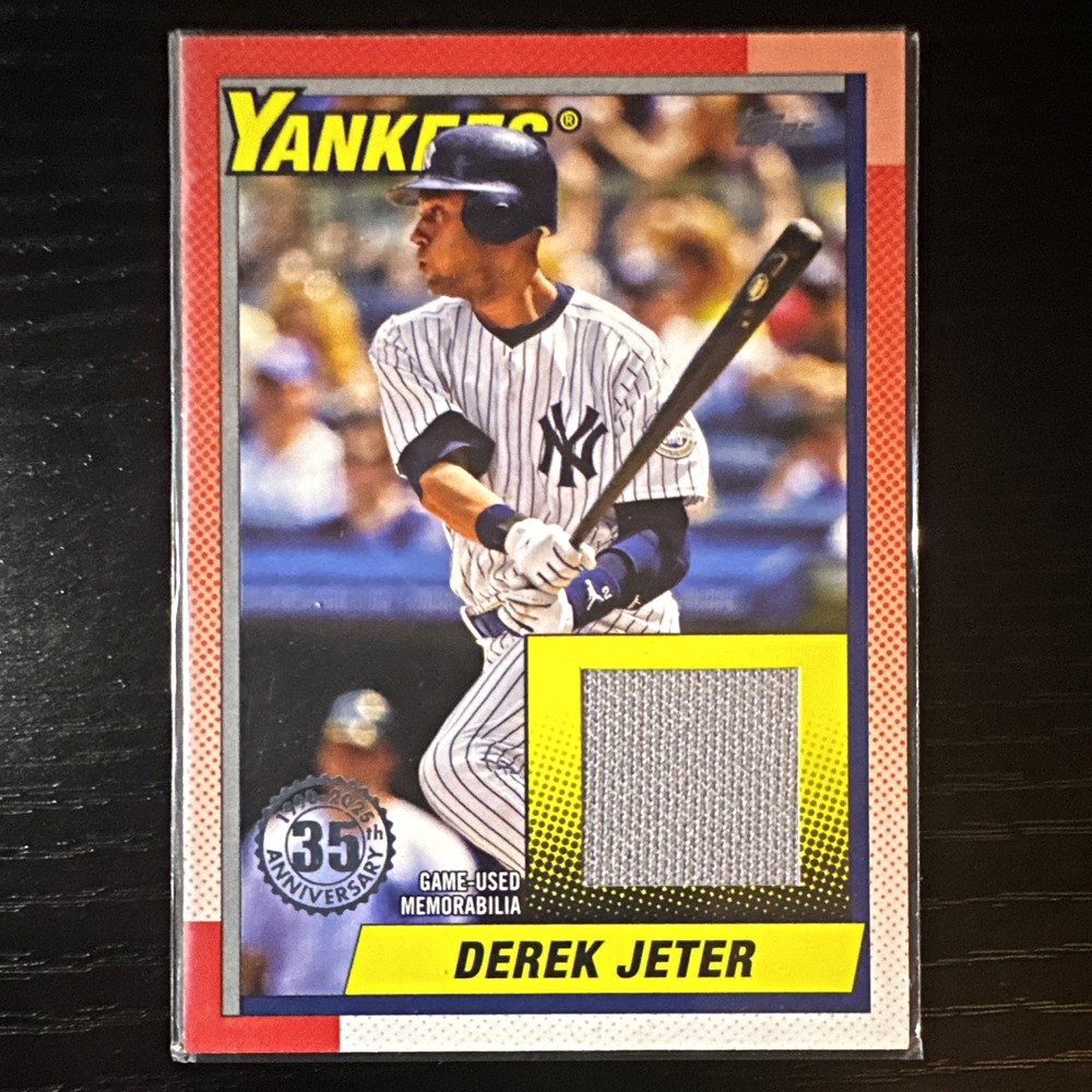 Topps 2025 Series 1 Derek Jeter New York Yankees Relic #T90R-DJ Insert
