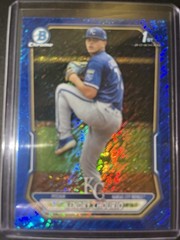Kendry Chourio 202 Bowman Chrome Prospects Blue Shimmer Refractor #BCP-7 Royals