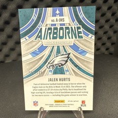 Panini 2024 Rookies & Stars Jalen Hurts Eagles Airborne A-JHS Pandora /135