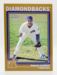 2004 Topps Chrome Gold Refractor #456 Roberto Alomar Arizona Diamondbacks