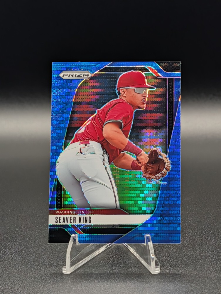 2025 Panini Prizm Baseball Seaver King #282 Blue Pulsar Prizm /75 Nationals