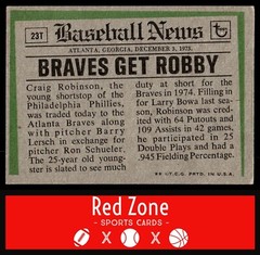 1974 Topps – #23T Craig Robinson EX