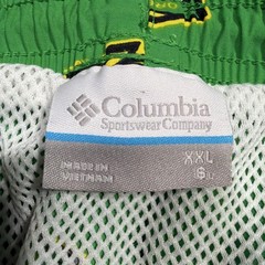 Columbia PFG Shorts Men&rsquo;s XXL Oregon Ducks Backcast Omni-Shade Swim Board Green