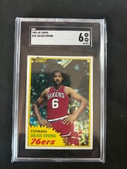 1981-82 Topps Basketball Julius Irving #30 SGC 6 76ers🔥🏀🔥