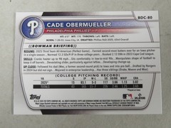 2025 Bowman Draft Chrome Cade Obermueller #BDC-80 Mojo Refractor