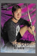 ROB BLAKE 1995-96 UPPER DECK BE A PLAYER AUTO CARD #S113