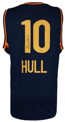 Lexie Hull (FEVER) Signed Navy Blue Custom Basketball Jersey – (SCHWARTZ COA)
