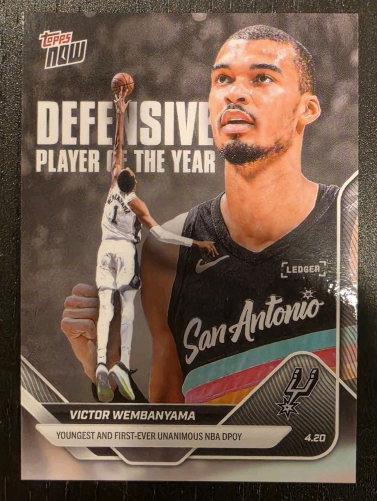 2025/26 NBA Topps Now DPOY VICTOR WEMBANYAMA – New / In Hand