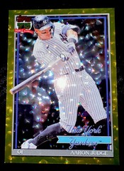 AARON JUDGE GOLD CRACKLE #’d 40/50 Topps 2026 Series 1 1991 Variation T91-34