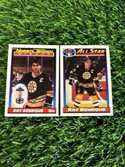1991-92 Topps Ray Bourque Topps Hockey Cards Lot 2 Boston Bruins H10