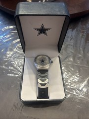 NEW! Game Time Dallas Cowboys Men&rsquo;s Silver & Blue Quartz Watch NFL Licensed