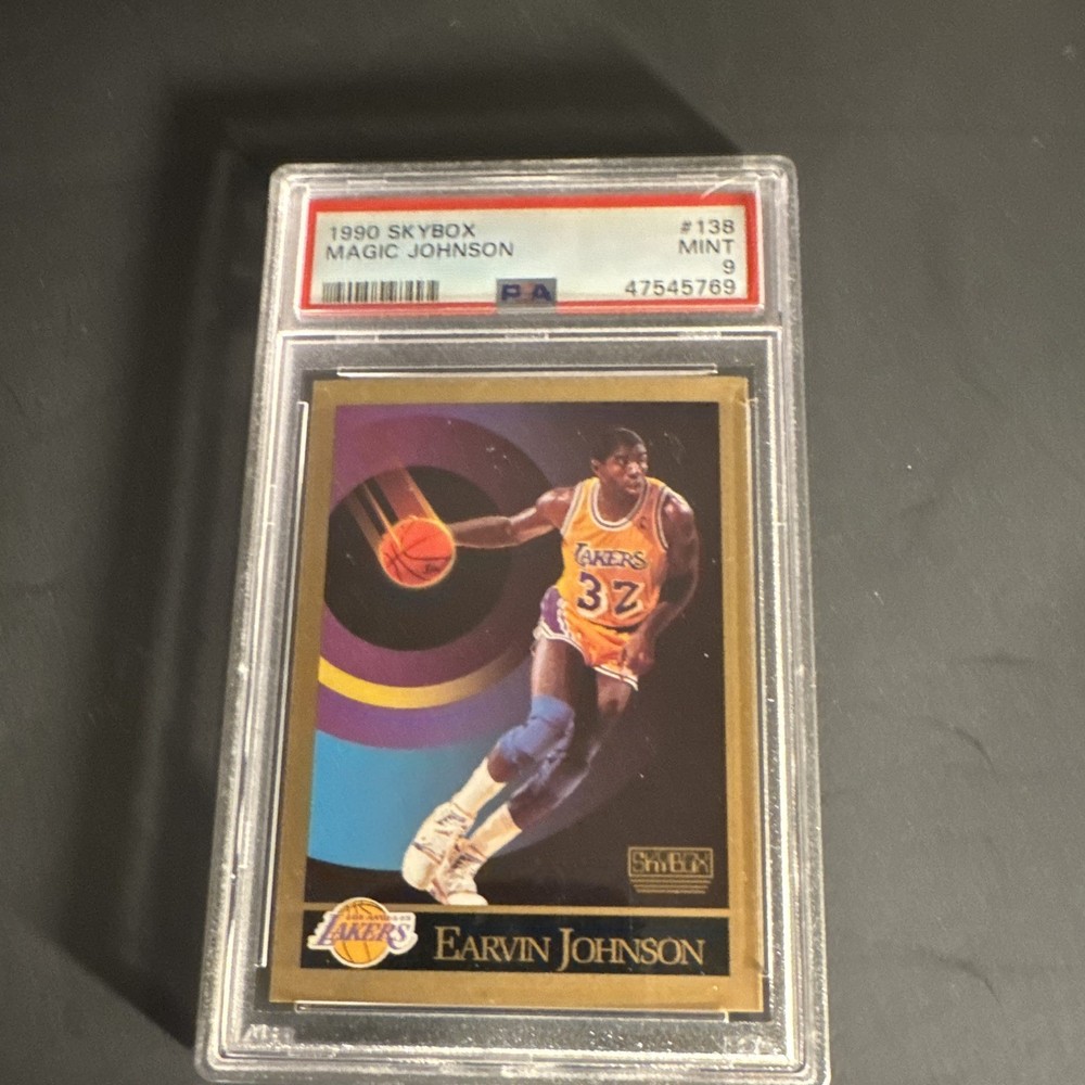 SkyBox 1990 Magic Johnson #138 PSA Graded Lakers NBA Basketball Card