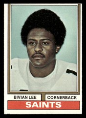 Bivian Lee 1974 Topps Rookie Card #229 New Orleans Saints