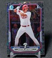 Keaton Anthony 1st Chrome Laser Refractor Rookie 2026 Bowman #BCP-121 Phillies