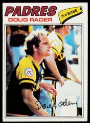 1977 Topps Doug Rader 9 San Diego Padres