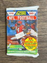 One (1) Pack 1990 Score Series 1 NFL Football Cards Sealed Unopened Wax Pack