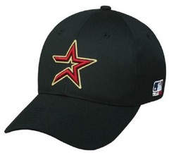 Houston Astros MLB Throwback Retro Hat Cap Black / Red Star Adult Men Adjustable