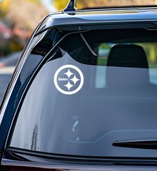 Pittsburgh Steelers Vinyl Decal Car Truck Vehicle Window Wall Sticker White v2