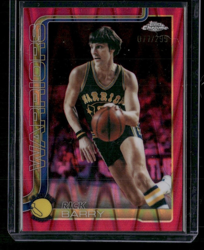 2025-26 Topps Chrome Update Rick Barry 150 Magenta RayWave Refractor /299