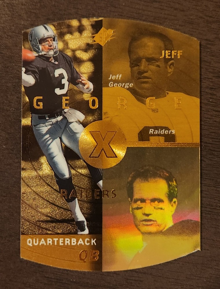 1998 SPX Gold Jeff George #32 Grand Finale /50 Die-Cut Hologram Raiders