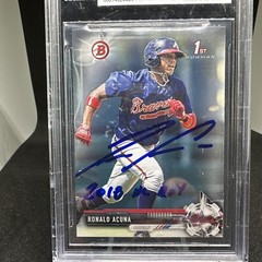 2017 Bowman 1st Prospects Ronald Acuna Jr # BP127 Auto