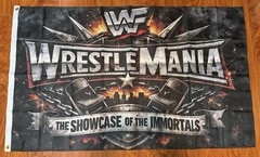 WWF Wrestlemania Westling Flag Banner Unique 3 Ft X 5ft Fan Gift Wrestling