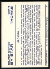 1990-91 Star Silver Series #41 Isiah Thomas