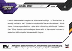 Chelsea Green SummerSlam 1st World Title – 2026 WWE Topps NOW – Card 81 Presale