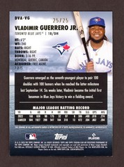 Vladimir Guerrero Jr. 2023 Topps Stadium Club 1991 Design ON-CARD AUTO 25/25