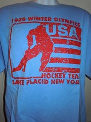 TEAM USA HOCKEY 1980 WINTER OLYMPICS LAKE PLACID LARGE Tee NEW Herb Brooks