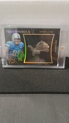 2014 Panini Black Gold Team Symbols Eric Ebron Rc /25 No.Rts-13 Lions