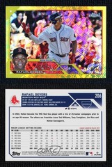 2023 Topps Chrome Logofractor Edition Yellow Refractor 36/75 Rafael Devers 12hl
