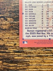Roman Anthony 2026 Topps 75th Anniversary 1991 Orange /25 – Red Sox (RC) *READ*