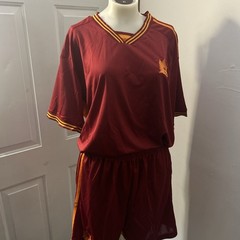 FC Roma Home Soccer Jersey red and short men XL XBTO