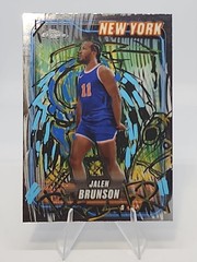 1 OF 1 -Custom Hand Drawn Art On A Jalen Brunson Card- New York Knicks