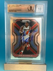 2021 PANINI PRIZM WNBA AARI MCDONALD SIGNED BECKETT AUTHENTIC AUTO 10 RC b