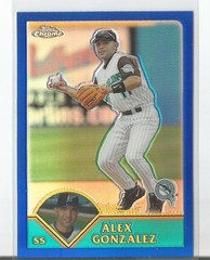 Alex Gonzalez 2003 Topps Chrome REFRACTOR SP #62 FLORIDA MARLINS 454/699