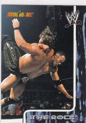 2002 Fleer WWE Royal Rumble #50 The Rock. Dwayne Johnson. Wrestling.