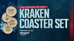 New 2025 SEATTLE KRAKEN COASTER SET Fan Appreciation Night CPA SGA 4.15.2025
