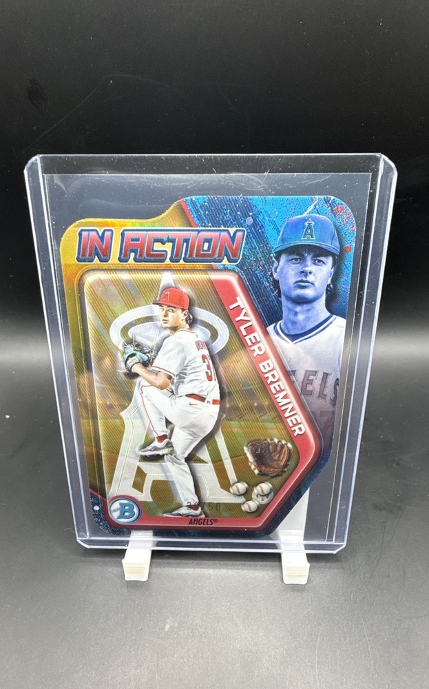 2025 Bowman Draft – Bowman in Action Tyler Bremner #BIA-12 Gold Refractor /50…
