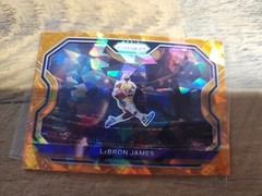 Prizm Lebron James Orange Cracked Ice #1 Kobe Tribute Dunk SP Lakers