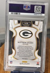 2025 Panini Select – Concourse Matthew Golden #66 Red Disco /49 PSA 10 POP 1