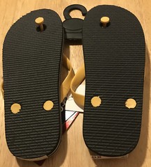 Mary Hardin Baylor Crusaders UMHB Flip Flops Sandals XS Womens 5/6 Foco NEW